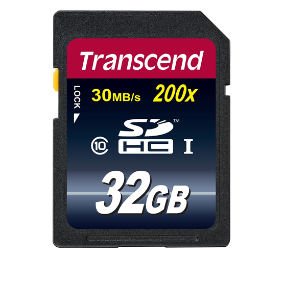 Transcend Premium UHS-I Class 10 30MBps 200X SDHC - 32GB