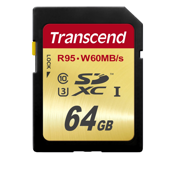 Transcend Ultimate UHS-I U3 Class 10 95MBps 633X SDXC - 64GB