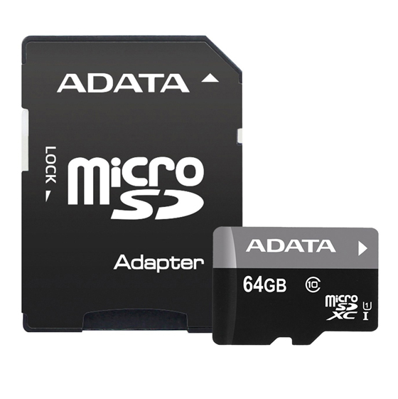 Adata Premier UHS-I U1 Class 10 50MBps microSDXC With Adapter - 64GB