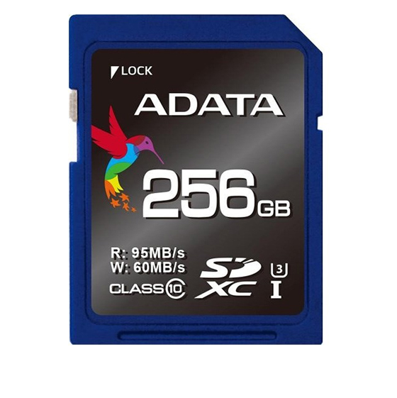 Adata Premier Pro Class 10 UHS-I U3 95MBs SDXC - 256GB