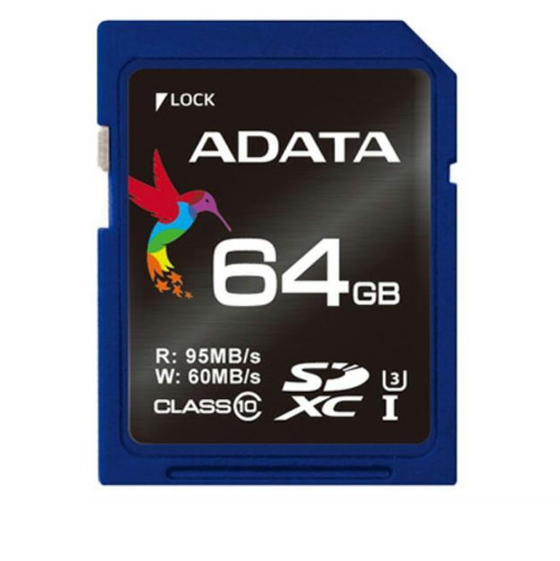 Adata Premier Pro Class 10 UHS-I U3 95MBs SDXC - 64GB