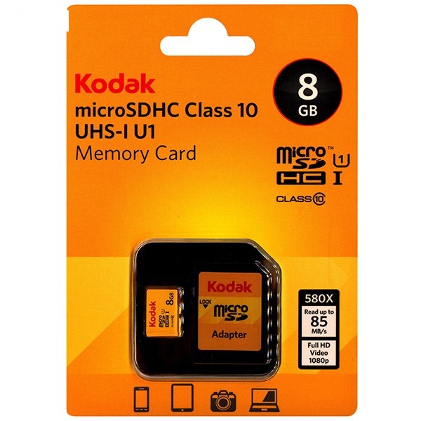 Kodak MicroSD Card 8 GB U1