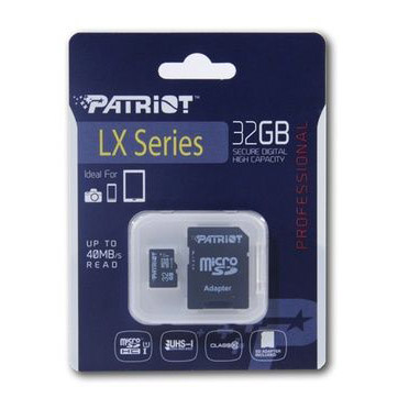 Patriot MicroSD Card 32GB U1