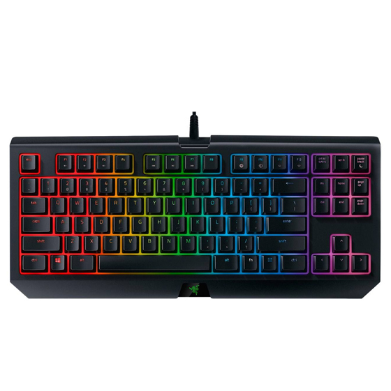 Razer BlackWidow Tournament Edition Chroma V2 with Orange Switch Mechanical Gaming Keyboard