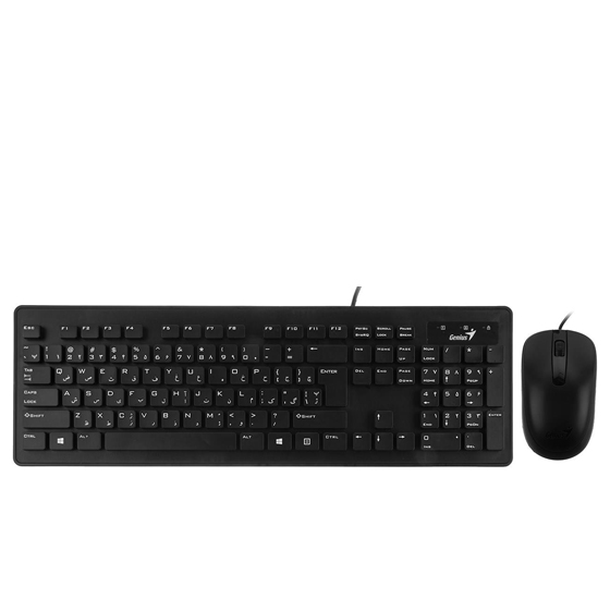 Genius Slimstar C130 Keyboard and Mouse With Persian Letters