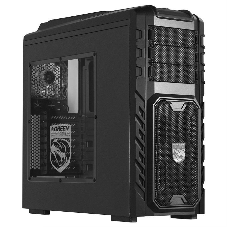 Green X3 Plus Viper Case Computer