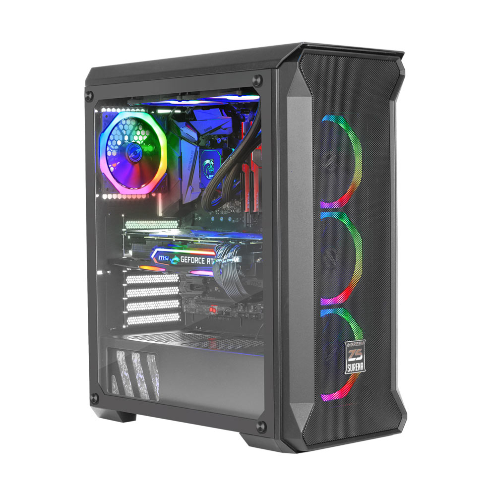 GREEN Z5 SURENA RGB Mid Tower Case