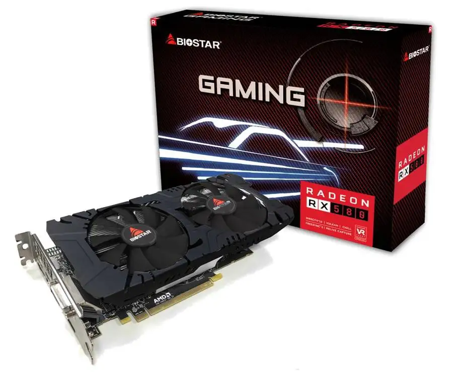 Biostar Radeon RX580 Graphics Card - 8GB