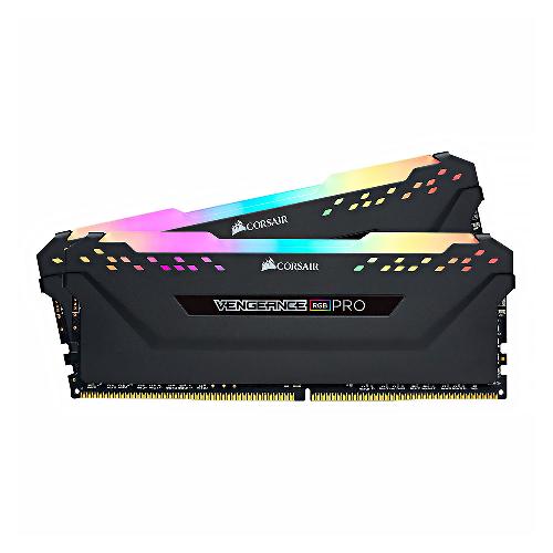 رم دو کاناله کرسیر VENGEANCE RGB PRO با حافظه 64 گیگابایت و فرکانس 3600 مگاهرتز VENGEANCE RGB PRO Black DDR4 64GB 3600MHz CL18 Dual Channel Ram