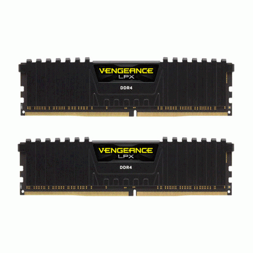 رم کورسیر 32 گیگابایت (2×16) دو کانال DDR4 3600 مدل Vengeance LPX CL18 Corsair Vengeance LPX DDR4 32GB 16GBx2 3600MHz CL18 Dual channel Ram