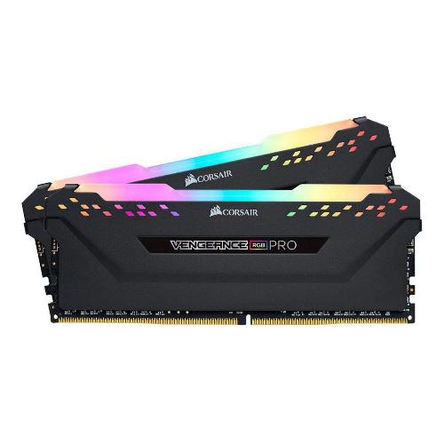 رم دو کاناله کرسیر مدل VENGEANCE RGB PRO با حافظه 64 گیگابایت و فرکانس 3200 مگاهرتز Corsair VENGEANCE RGB PRO Black DDR4 64GB 3200MHz CL16 Dual Channel Ram