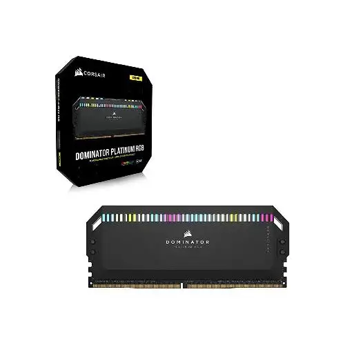 رم دوکاناله کامپیوتر کرسیر Dominator Platinum RGB DDR5 با حافظه 32 گیگابایت و فرکانس 6000 مگاهرتز CORSAIR Dominator Platinum RGB 32GB 16GBx2 6000MHz CL36 DDR5 Dual Channel Ram